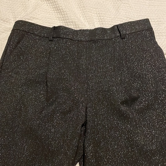 Loft XXL pull on ankle pant is black and silver. - Picture 2 of 4